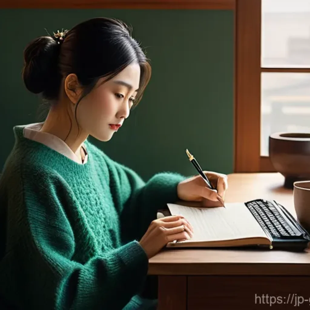 족보 제작 비용 - **Prompt:** A cozy, well-lit study with a blend of modern and traditional Japanese aesthetics. A per...